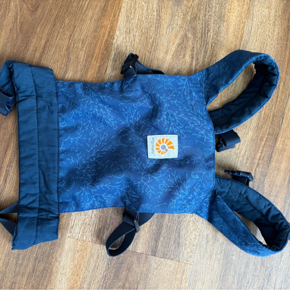 Ergobaby Blue Floral Kids Doll Carrier